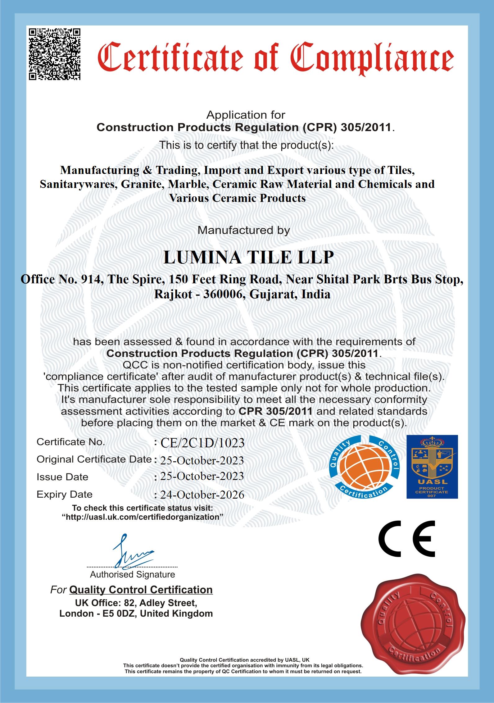 CE ISO LUMINA